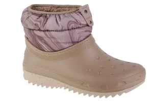 Crocs Classic Neo Puff Shorty Boot 207311-195, Damskie, Brązowe, śniegowce, syntetyk, rozmiar: 37/38