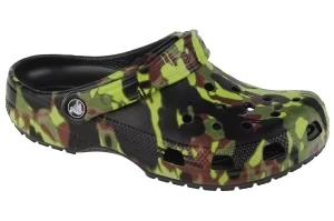 Crocs Classic Spray Camo Kids Clog 208305-001, Dla chłopca, Zielone, klapki, syntetyk, rozmiar: 29/30