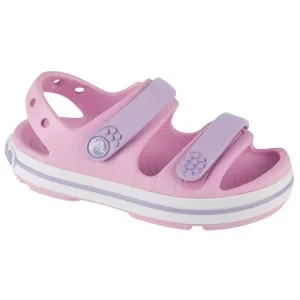Crocs Crocband Cruiser Sandal T 209424-84I, Dla dziewczynki, Różowe, sandały, syntetyk, rozmiar: 22/23