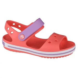 Crocs Crocband Sandal Kids 12856-6SL, Dla dziewczynki, Pomarańczowe, sandały, syntetyk, rozmiar: 20 / 21