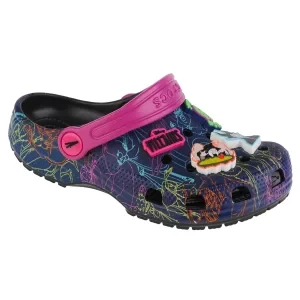 Crocs Disney Villains Classic Kids Clog 207722-001, Dla dziewczynki, Granatowe, klapki, syntetyk, rozmiar: 28/29