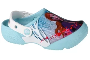 Crocs Fun Lab OL Disney Frozen 2 Clog 206167-4O9, Dla dziewczynki, Błękitne, klapki, syntetyk, rozmiar: 20/21