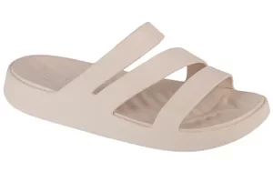 Crocs Getaway Strappy Sandal W 209587-160, Damskie, Beżowe, klapki, syntetyk, rozmiar: 41/42