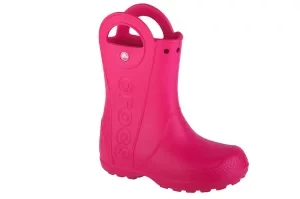 Crocs Handle It Rain Boot Kids 12803-6X0, Dla dziewczynki, Różowe, kalosze, syntetyk, rozmiar: 29/30