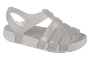 Crocs Isabella Glitter Kids Sandal 209836-0IC, Dla dziewczynki, Szare, sandały, syntetyk, rozmiar: 28/29