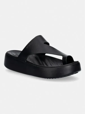 Crocs japonki damskie Getaway Platform Toe Loop czarny