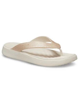 Crocs Japonki "Getaway Glitter" w kolorze beżowym rozmiar: 37/38
