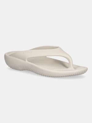 Crocs japonki Mellow Recovery Flip damskie kolor beżowy na płaskim obcasie 211100