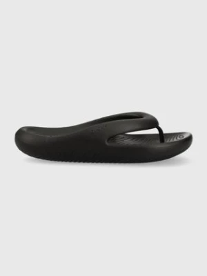 Crocs japonki Mellow Slide kolor czarny na płaskim obcasie 208437