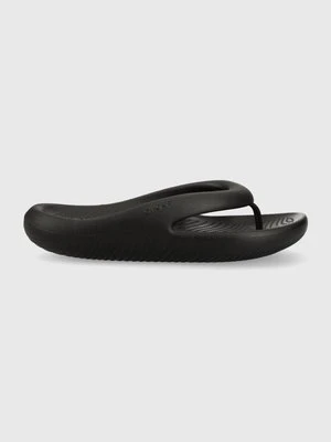 Crocs japonki Mellow Slide kolor czarny na płaskim obcasie 208437