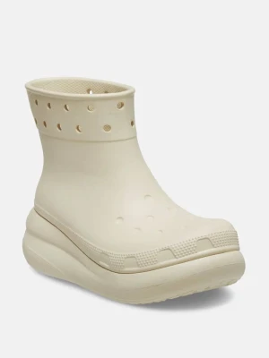 Crocs Kalosze "Classic Crush Rain" w kolorze kremowym rozmiar: 37 / 38
