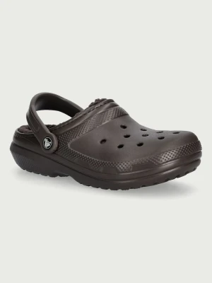 Crocs kapcie Classic Lined Clog brązowy