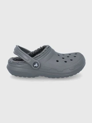 Crocs kapcie CLASSIC LINED CLOG kolor szary