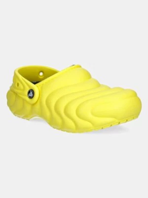 Crocs kapcie Classic Lined Overpuff Clog kolor żółty 210059