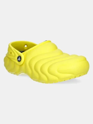 Crocs kapcie Classic Lined Overpuff Clog kolor żółty 210059