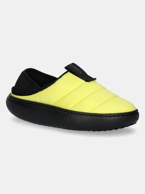 Crocs kapcie Classic Puff Moc kolor żółty 210706