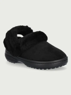 Crocs kapcie Classic Unfurgettable Suede Clog czarny