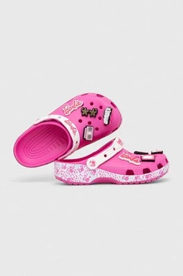 Crocs klapki Barbie Classic Clog damskie kolor różowy 206340