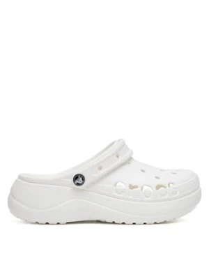 Crocs Klapki BAYA PLATFORM CLOG 208186-100 Biały