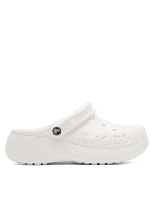Crocs Klapki BAYA PLATFORM CLOG 208186-100 Biały