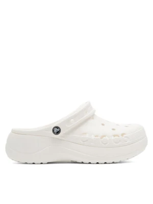 Crocs Klapki BAYA PLATFORM CLOG 208186-100 Écru