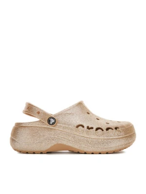 Crocs Klapki BAYA PLATFORM CLOG 208459-212 Złoty