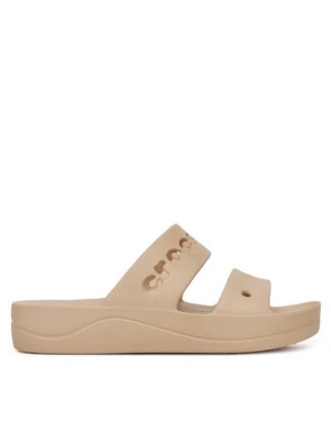 Crocs Klapki BAYA PLATFORM SANDAL 208188-212 Beżowy