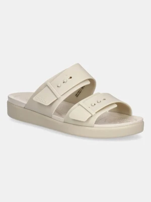 Crocs klapki Brooklyn Buckle Low damskie kolor zielony 211215