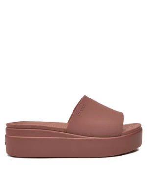 Crocs Klapki Brooklyn Slide 208728 Bordowy