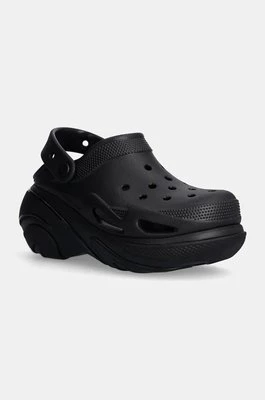 Crocs klapki Bubble Crush Clog damskie kolor czarny na platformie 210061