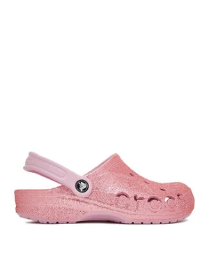 Crocs Klapki C-BAYA GLITTER CLOG 205925-6GD Różowy