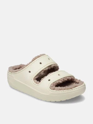 Crocs Klapki "Classic Cozzzy" w kolorze kremowym rozmiar: 37 / 38