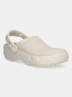 Crocs klapki Classic Crafted Clog damskie kolor beżowy 211354