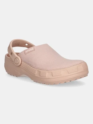 Crocs klapki Classic Crafted Clog damskie kolor beżowy 211354