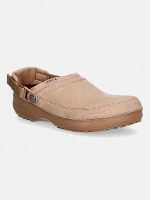 Crocs klapki Classic Crafted Vegan Suede Cg brązowy