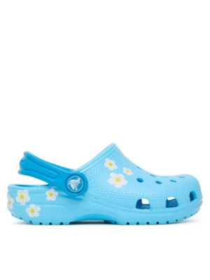Crocs Klapki Classic Daisy Clog 211257 Niebieski