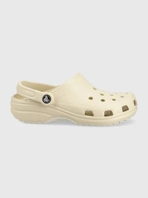 Crocs klapki Classic damskie kolor beżowy 10001