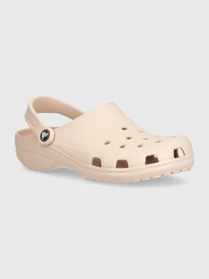 Crocs klapki Classic damskie kolor beżowy 10001
