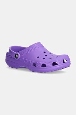 Crocs klapki Classic damskie kolor fioletowy 10001