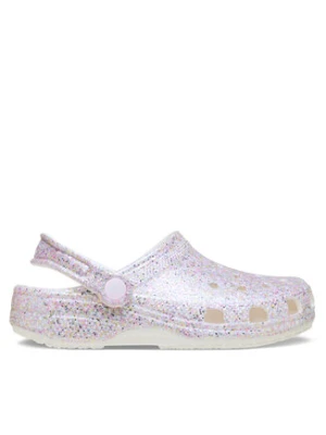 Crocs Klapki Classic Fantasy Glitter Clog K 212561 Biały