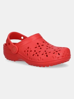 Crocs klapki CLASSIC FLORAL CUT OUT CLOG KIDS