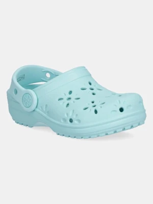 Crocs klapki CLASSIC FLORAL CUT OUT CLOG KIDS