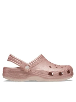Crocs Klapki Classic Glitter Clog Quartz 205942 Różowy