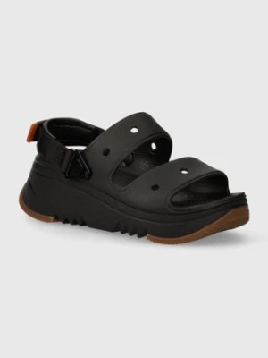 Crocs klapki Classic Hiker Xscape damskie kolor czarny na platformie 208181.001