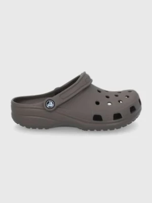 Crocs klapki Classic kolor brązowy 207431