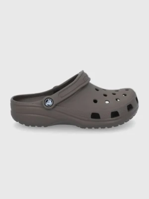 Crocs klapki Classic kolor brązowy 207431