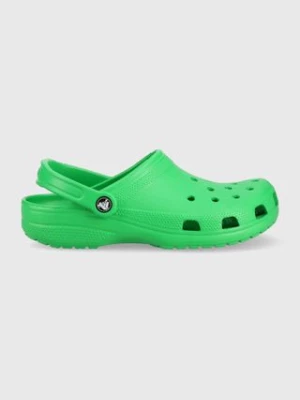 Crocs klapki Classic kolor zielony 10001