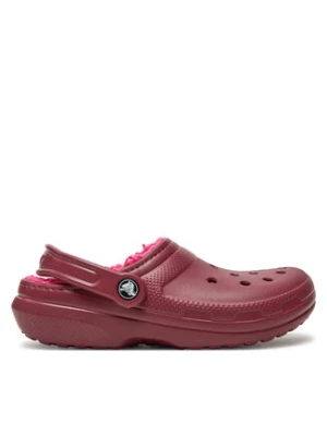 Crocs Klapki Classic Lined Clog 203591 Bordowy