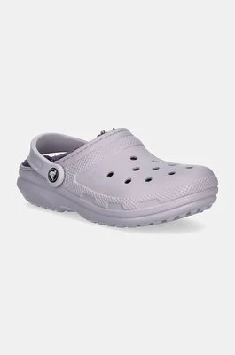 Crocs klapki Classic Lined Clog damskie kolor różowy 203591