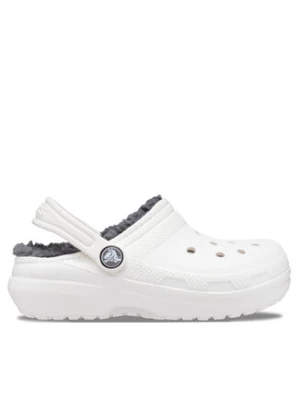 Crocs Klapki Classic Lined Clog Kids 207010 Biały